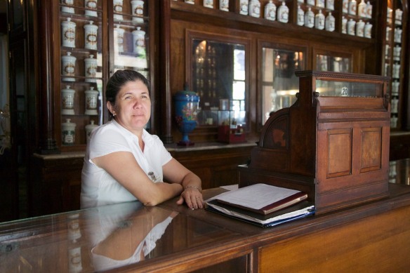 Clerk at Farmacia Taquechel, Havana